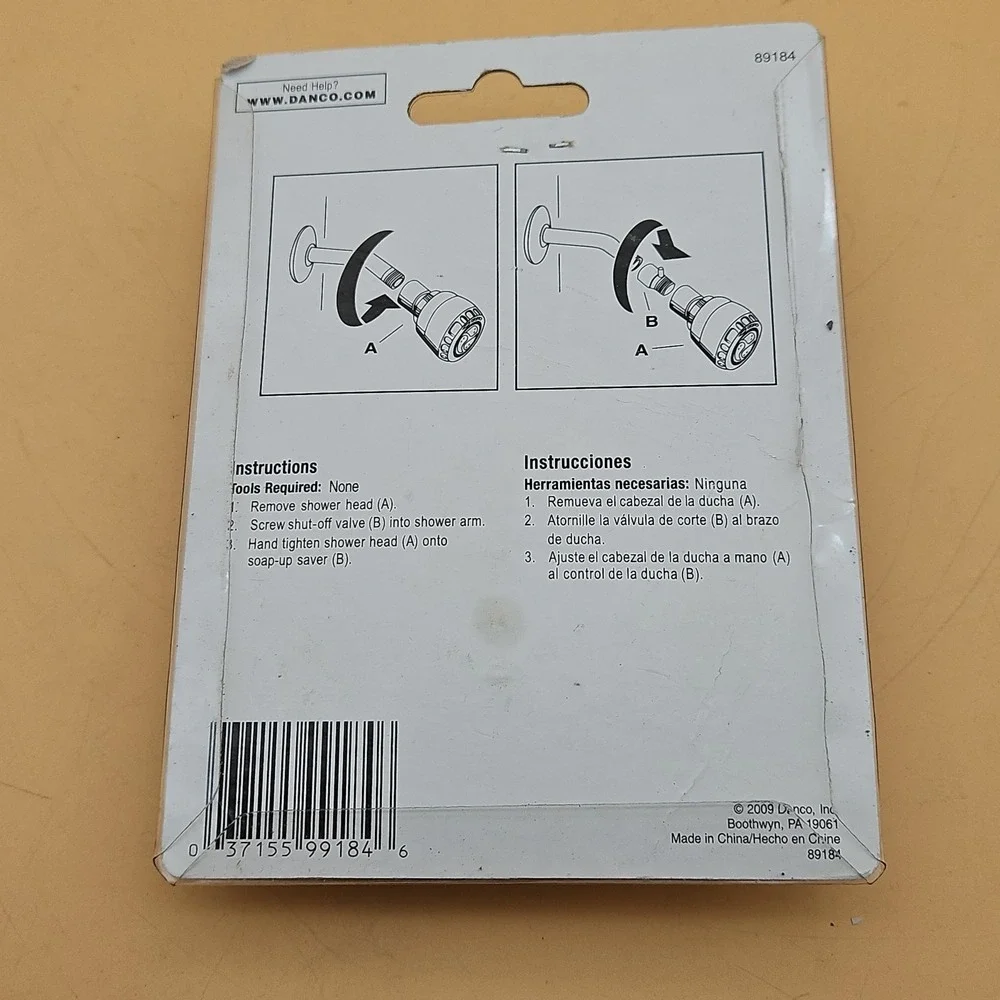 Danco 89184 Chrome Universal Shower Shut-off Valve